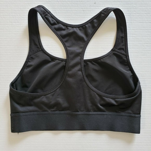 Victoria's Secret Sports Bra Small Racerback Black with Red Logo Across Chest - Picture 9 of 9